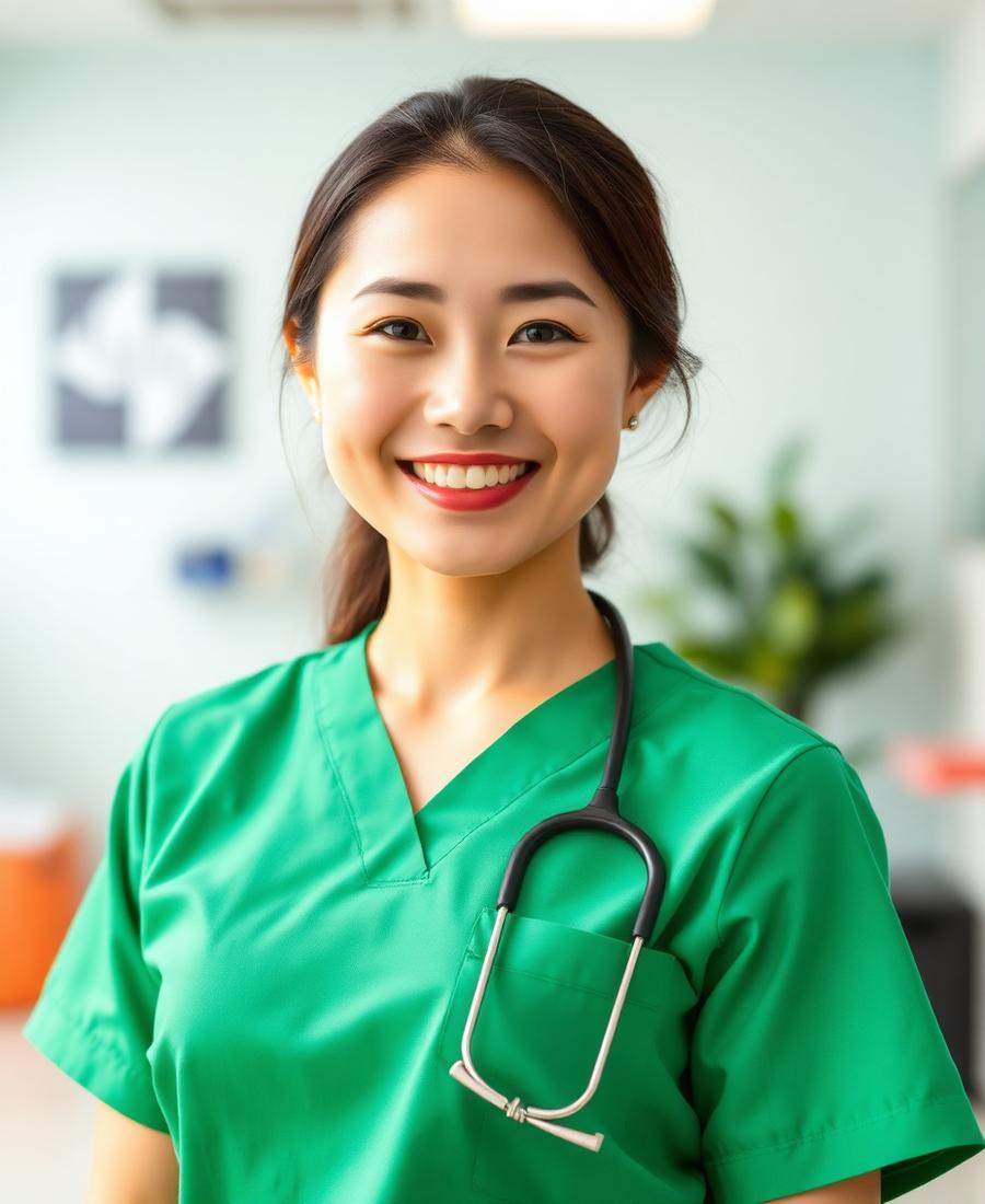 Friendly physiotherapist